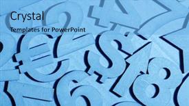  Presentation with numbers 3d - Slide set featuring clipart graphics - set of silver numbers background and a  colored foreground