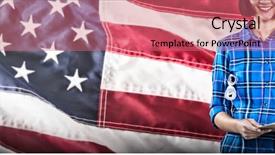  Presentation with female powerlifting - Amazing slides having clipboard and blueprint against grey backdrop and a coral colored foreground