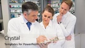  Presentation with hospital pharmacy - Cool new PPT theme with clipboard at the hospital pharmacy backdrop and a lemonade colored foreground