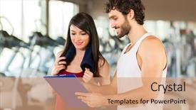  Presentation with consult - Amazing PPT layouts having clipboard charting her progress backdrop and a coral colored foreground