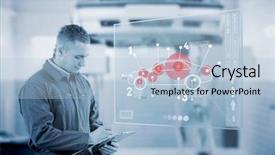  Presentation with futuristic - PPT theme having clipboard with a futuristic background and a light blue colored foreground