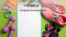  Presentation with medical folder blank or clipboard - PPT layouts with clipboard with blank paper background and a lemonade colored foreground