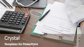  Presentation with health security - Slides featuring clipboard with health insurance forms background and a  colored foreground