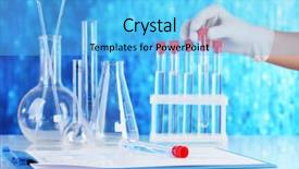  Presentation with medical pharmacy - PPT theme enhanced with clipboard with medical history background and a light blue colored foreground