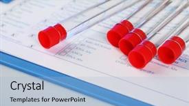  Presentation with medical pharmacy - Colorful presentation enhanced with clipboard with medical history backdrop and a light blue colored foreground