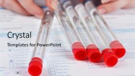  Presentation with medical pharmacy - Theme having clipboard with medical history background and a sky blue colored foreground