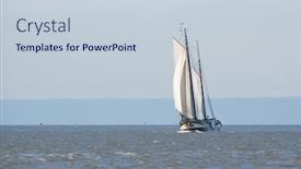  Presentation with dutch - Beautiful presentation theme featuring clipper with sails on dutch wadden sea backdrop and a lemonade colored foreground
