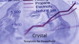  Presentation with energy - Slides with clipping with chart of energy background and a light blue colored foreground