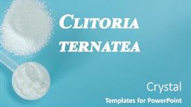  Presentation with cognitive function - PPT theme having clitoria-ternatea-nootropics-or-smart background and a teal colored foreground