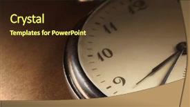  Presentation with antique - Amazing slide deck having clock antique backdrop and a wine colored foreground