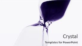  Presentation with clipping - PPT theme with clock count down - hourglass detailed with clipping path background and a sky blue colored foreground
