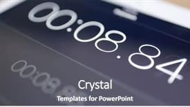  Presentation with timer - Slide set enhanced with clock count down - starting timer counting background and a gray colored foreground