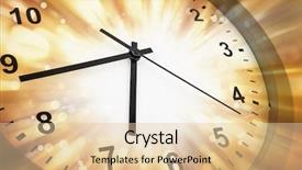  Presentation with clock face - Colorful PPT layouts enhanced with clock face and abstract background backdrop and a  colored foreground