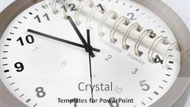  Presentation with clock face - Theme enhanced with clock-face-and-calendar-diary background and a white colored foreground