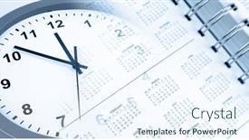  Presentation with clock face - Presentation enhanced with clock-face-and-calendar-diary and a sky blue colored foreground