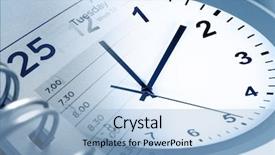  Presentation with strategy page 4 - Amazing presentation design having clock face and diary page backdrop and a light blue colored foreground