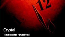  Presentation with time - Beautiful slides featuring clock face background with end backdrop and a black colored foreground