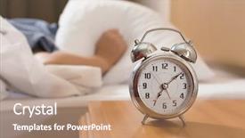  Presentation with head neck anatomy - Colorful presentation enhanced with clock free - woman put pillow on head backdrop and a coral colored foreground