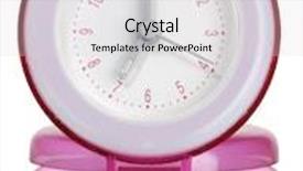  Presentation with clock - Slide set having clock-in-the-morning background and a lemonade colored foreground