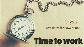  Presentation with old paper - Beautiful presentation featuring clock on old paper background backdrop and a soft green colored foreground