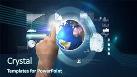  Presentation with technical - Amazing presentation design having clock on technical background backdrop and a  colored foreground