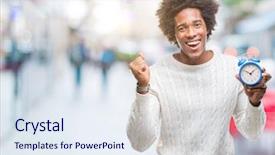  Presentation with vintage clock - Beautiful theme featuring clock over isolated background screaming backdrop and a  colored foreground