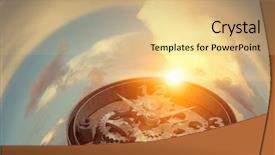  Presentation with time - Slide set featuring clock parts - when time is passing mixed background and a  colored foreground