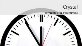  Presentation with clock countdown - PPT layouts featuring clock showing the eleventh hour background and a light gray colored foreground