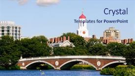  Presentation with harvard - Amazing presentation having clock tower - harvard university footbridge on charles backdrop and a light blue colored foreground