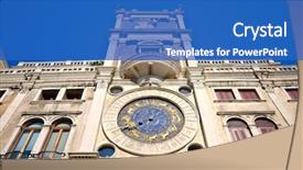  Presentation with union jack flag and clock tower - Audience pleasing slides consisting of clock tower in st mark' backdrop and a teal colored foreground