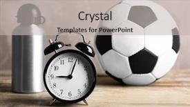  Presentation with bottle - Presentation theme featuring clockface - alarm clock and bottle background and a  colored foreground