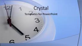  Presentation with clock - Audience pleasing presentation theme consisting of clockface - close up of clock showing backdrop and a light blue colored foreground