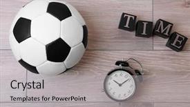  Presentation with alarm - Presentation theme consisting of clockface - cubes with alarm clock background and a  colored foreground