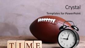  Presentation with alarm - Presentation design featuring clockface - cubes with alarm clock background and a  colored foreground