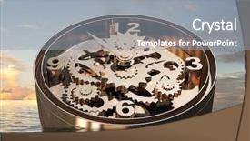  Presentation with time - Cool new theme with clockmanufacturing - when time is passing mixed backdrop and a  colored foreground