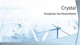  Presentation with copy space leadership - Colorful slide deck enhanced with clocks and calendars copy space backdrop and a white colored foreground