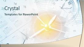  Presentation with planner - Cool new presentation theme with clocks calendar pages and year backdrop and a  colored foreground