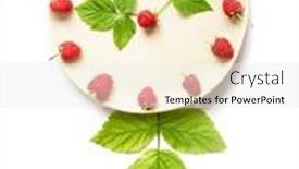  Presentation with harvest - PPT theme featuring clocks-made-of-fresh-organic background and a white colored foreground