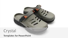  Presentation with shoes - Presentation design featuring clog-shoes-taken-with-tilt background and a white colored foreground