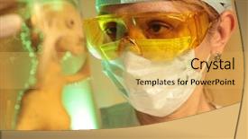  Presentation with medical embryo - Amazing PPT layouts having cloned embryos in a test backdrop and a yellow colored foreground