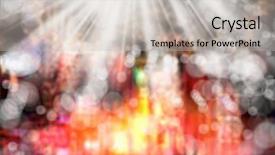  Presentation with green abstract bokeh lights - Slide deck consisting of clors - background image of defocused abstract background and a  colored foreground