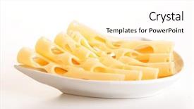  Presentation with blue cheese - Beautiful PPT layouts featuring close - up of cheese backdrop and a white colored foreground