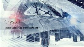  Presentation with elegant - PPT theme having close of elegant car mixed media background and a seafoam green colored foreground