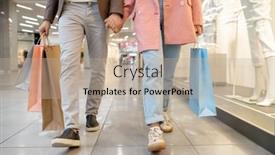  Presentation with walking together - Slide deck featuring close-p-of-young-couple background and a mint green colored foreground