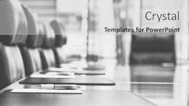  Presentation with conference - Beautiful slides featuring close-photo-of-an-empty backdrop and a light gray colored foreground