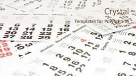  Presentation with page - Presentation theme with financial year - close up a calendar page background and a sky blue colored foreground