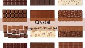  Presentation with white chocolate - Beautiful slide set featuring close up a chocolate bar backdrop and a red colored foreground