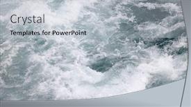  Presentation with torrent - Theme having close-up-abstract-texture-above background and a light blue colored foreground