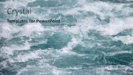  Presentation with foam - Presentation theme enhanced with close-up-abstract-texture-above background and a light blue colored foreground