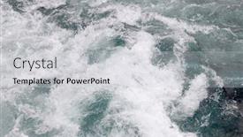  Presentation with torrent - Theme enhanced with close-up-abstract-texture-above background and a light gray colored foreground